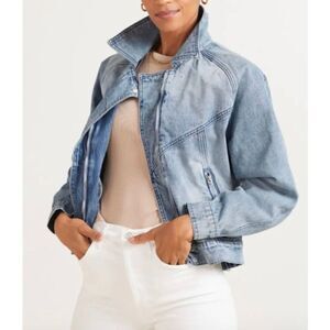 ‎BlankNYC jacket Evereve Wondering Why Denim sz Large